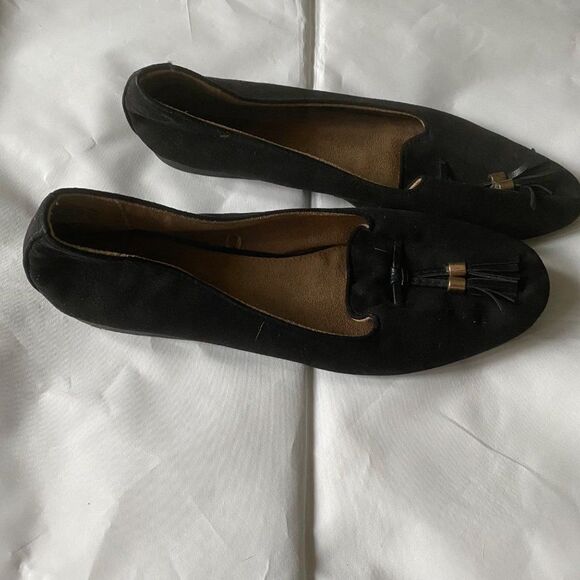 Basic Edition black with tassels ballerina flats - Picture 7 of 10